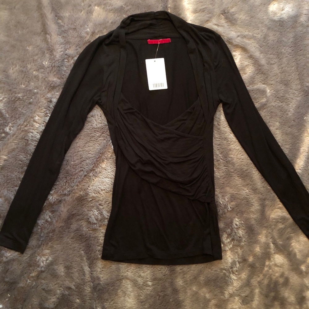 Long sleeve black top